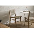 thumbnail image 3 of South Shore Agave Woven Rope and Teak Dining Chair, Set of 2, in Cream and Natural, 3 of 11