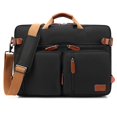 thumbnail image 1 of CoolBELL Convertible Backpack Messenger Bag Shoulder Bag Laptop Case Handbag Business Briefcase Multi-Functional Travel Rucksack Fits 17.3 Inch Laptop for Men/Women (Black), 1 of 5