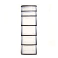 thumbnail image 4 of Homz Plastic 6 Clear Drawer Home Storage Container Tower, Black (2 Pack), 4 of 7