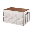 thumbnail image 2 of Baohd Small Outdoor Storage Box Easy Folding Toy Basket With Lid Sturdy Frame Durable Medium size without, 2 of 6