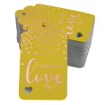 thumbnail image 1 of Inkdotpot Rose Gold Foil Paper Hang Tags Made With Love Text Favor Tags 100 Pieces, 1 of 6