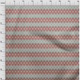 thumbnail image 4 of oneOone Georgette Viscose Maroon Fabric Asian Ikat Craft Projects Decor Fabric Printed By The Yard 42 Inch Wide, 4 of 4