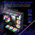 thumbnail image 3 of AQVIN Ignite Gaming Computer PC - AMD Ryzen 7 8700F CPU/ 32GB DDR5 RAM/ 1TB NVMe SSD/ GeForce RTX 5070 12GB Video Card/ Windows 11 Pro, 3 of 5