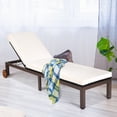 thumbnail image 3 of Costway Patio Rattan Lounge Chair Chaise Recliner Back Adjustable Cushioned W/Wheels, 3 of 9