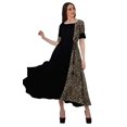 thumbnail image 2 of Moomaya Robe de Soirée à Manches Courtes en Viscose Style Santoon à Encolure Dégagée pour Femmes, 2 of 5
