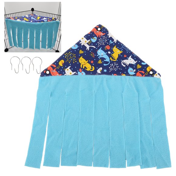 Hamster Hideout, Hamster Hideaway Tent Small Animal Supplies Breathable for Guinea Pigs for Ferrets for Chinchillas Owl,Geometry,Leopard,Blue Cat