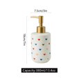 thumbnail image 2 of Qeeadeea Love Motif Ceramic Lotion Dispenser, Hand Soap Dispenser, Refillable Dispenser For Bathroom, Gold Soap Dispenser-love-380ml/13.4oz, 2 of 7