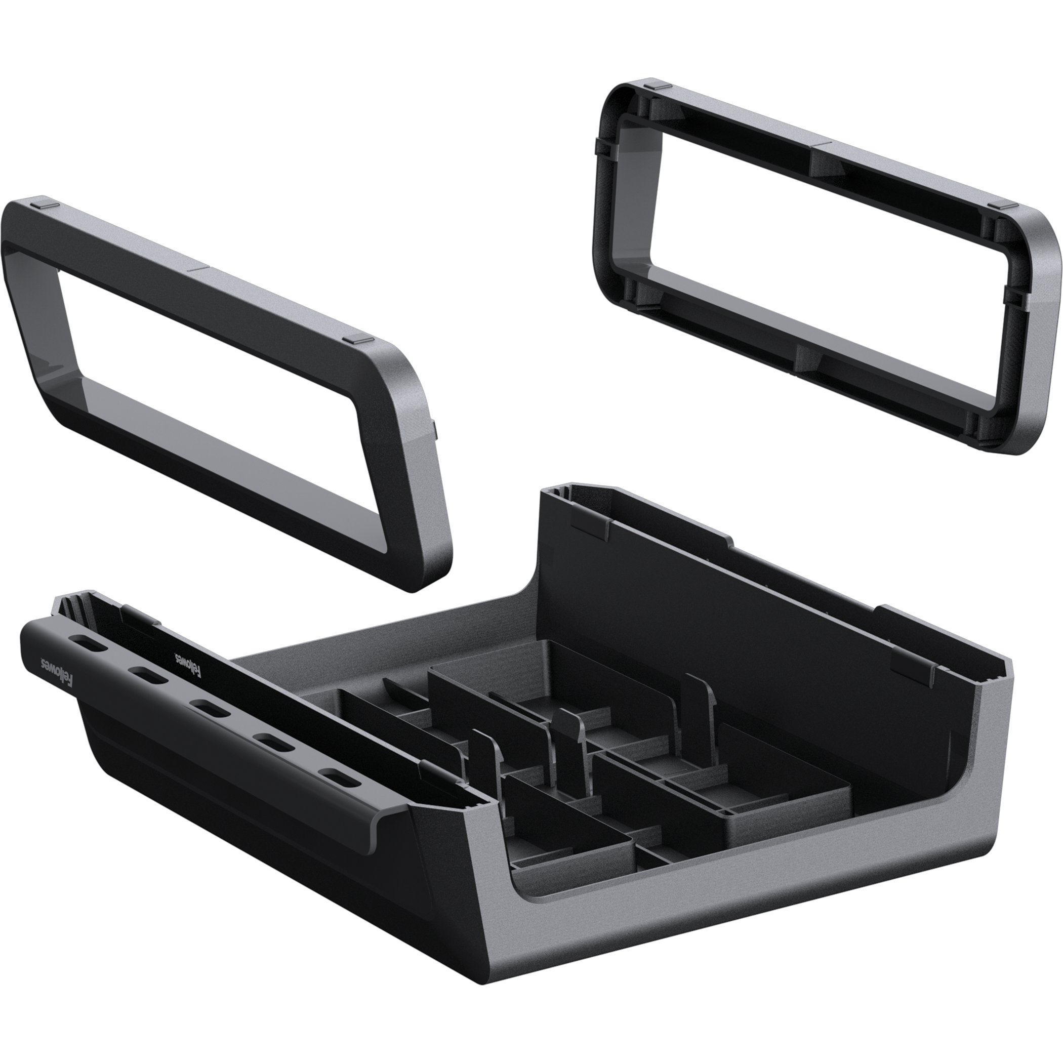 Support d'écran Fellowes Breyta, doté de 3 réglages de hauteur différents de 2" à 4"