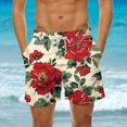thumbnail image 2 of Birdeem Shorts de Plage d'Été Amples pour Hommes avec Poches Pantalons de Natation, 2 of 12