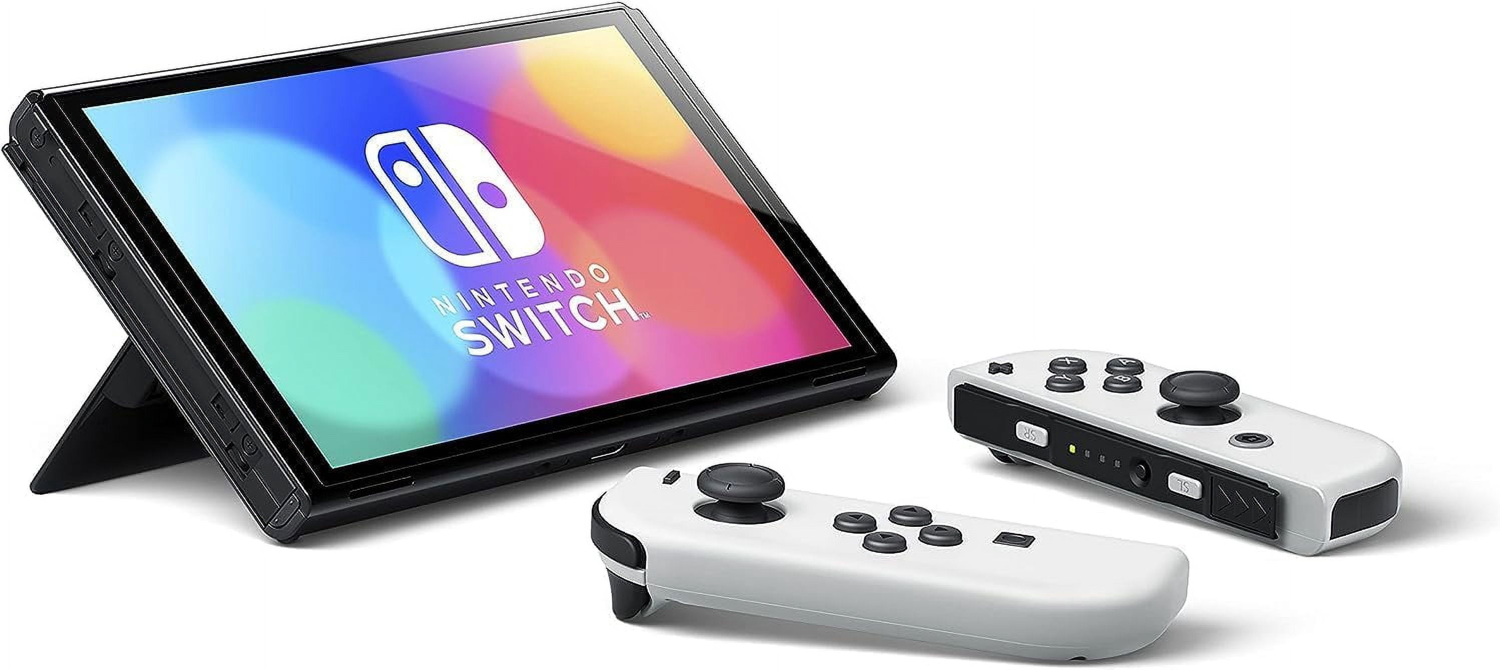 Nintendo Switch Console - OLED Model with Neon Blue and Red Joy