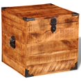 thumbnail image 2 of vidaXL Coffre de Rangement en Bois de Manguier Brut Cubique, 2 of 5