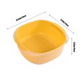 thumbnail image 2 of Vegetable Basket Strainer for Kitchen Sink Use with Soaking Bowl – 10.23 in x 9.44 in x 3.93 in ABS Plastic Colander and Removable Strainer Set, 2 of 8