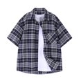 thumbnail image 3 of Birdeem Shirts for Men Mens Summer Button Lapel Top, 3 of 8