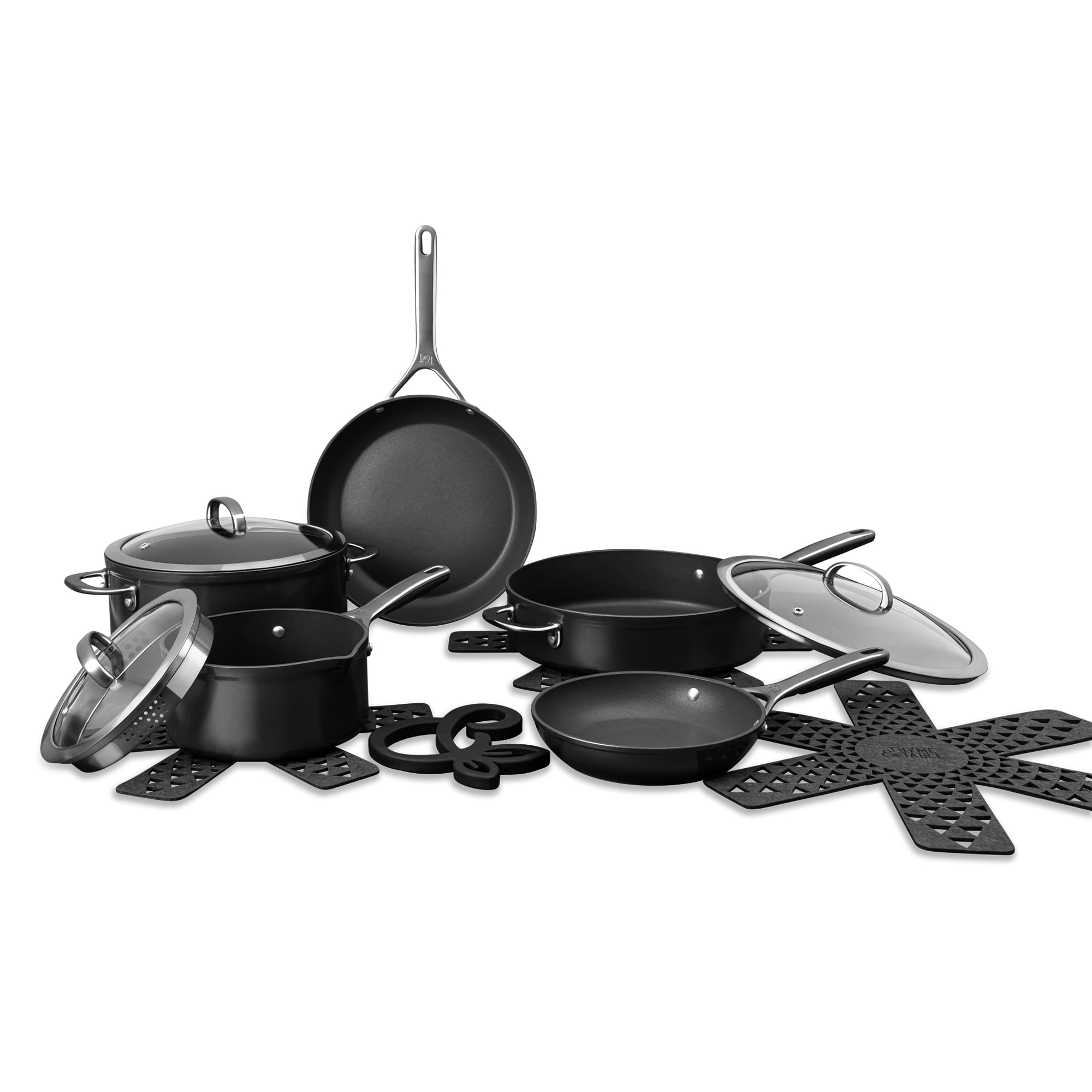 Thyme and Table 12 Piece Nonstick Aluminum Cookware Set