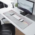 thumbnail image 3 of 31.5x11.8in Pink Gold Marble Mouse Pad - Large Desk Mat & Essential Pink Desk Accessories, 3 of 7