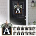 thumbnail image 2 of Front Door Decorations Alphabet Wreath Sign  Outdoor Hanging Decoration  11.8”*11.8”, 2 of 3