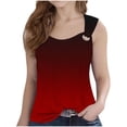 thumbnail image 1 of StSilkitty Débardeurs pour Filles Dégradé Sans Manches Col Ras du Cou Chemises Été Plage Léger Doux Vacances Blouses Décontractées, 1 of 4