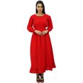 thumbnail image 1 of Bimba Robe Maxi Longue Décontractée en Coton pour Femme à Taille Smockée, 1 of 7
