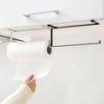 thumbnail image 1 of Aigid Porte-Serviettes, Distributeur de Porte-Serviettes en Papier sous le Meuble Porte-Rouleau de Papier Support Porte-ustensiles Porte-Serviettes sous Tablette Papier de Rangement sans perçage, 1 of 8
