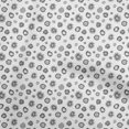 thumbnail image 1 of oneOone Tissu Polyester Lycra Blanc Rétro Asiatique Floral Matériel de Robe Tissu Imprimé Tissu au Mètre 56 Pouces de Large, 1 of 4
