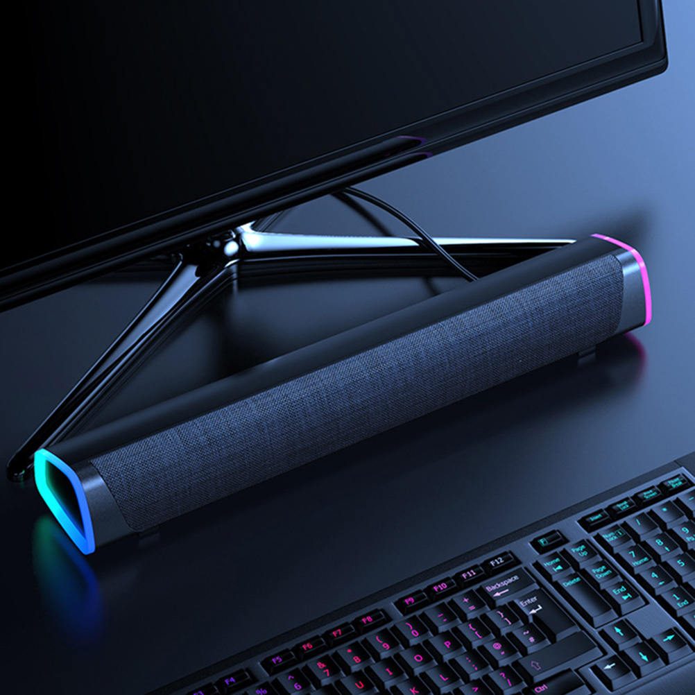 Homoyoyo Pc Soundbar Sound Bar Space-saving Design for General Users 1Pack Back to School
