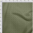 thumbnail image 4 of oneOone Silk Tabby Dark Olive Green Fabric Geometric Sewing Craft Projects Fabric Prints By Yard 42 Inch Wide, 4 of 4