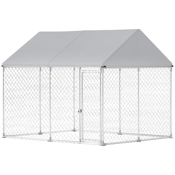 PawHut Outdoor Dog Kennel with Waterproof Roof, 9.2' x 7.5' x 7.2'