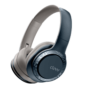 Cleer Enduro 100 Bluetooth Headphones, 40mm Ironless Driver, Deep Bass Over The Ear Headphones, 100Hr Play, Dual-Mic, Clear Calls, Comfort Fit, Bluetooth 5.0, Hi-Res Foldable Wireless Headphone, Navy