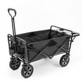thumbnail image 1 of Mac Sports Collapsible Folding Outdoor Utility Wagon Cart w/ Table, Grey, 1 of 7