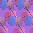thumbnail image 1 of Ahgly Company Tapis d'Intérieur Lavable à la Machine, Carré, Transitionnel, Violet, Tapis de Zone, 7 Pieds Carré, 1 of 7