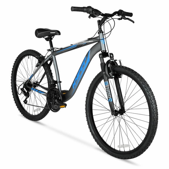 Hyper Bicycles 26” Men’s Boundary Mountain Bike, Gray
