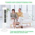 thumbnail image 2 of USB Standing Tower Fans Bladeless Floor Tower Fan; Air Conditioner Humidifier Energy-Saving Slim Design Conditioning Ventilator Fan White, 2 of 7