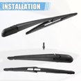 thumbnail image 4 of Unique Bargains 11" 12" Rear Windshield Wiper Blades for Ford Edge 2007-2014 9T4Z17526-A, 4 of 5