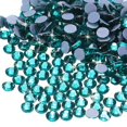 thumbnail image 1 of Uxcell Hotfix Rhinestones Flatback Crystal Glass Gems for Craft Clothes DIY Decoration Blue Zircon 4.8mm, 1 of 5