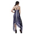 thumbnail image 3 of Moomaya Robe à Ourlet Asymétrique pour Femmes, Robe à Bretelles Spaghetti à Dos Nu avec Mouchoir, 3 of 4