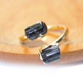 thumbnail image 3 of MesaSe Natural Black Tourmaline Crystal Stone Finger Ring For Party Wedding Jewelry, 3 of 8