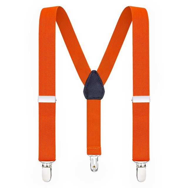 Buyless Fashion Adjustable Suspenders for Kids Toddlers Baby Elastic Solid Color 1 Inch - Y Back Design