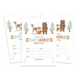 thumbnail image 1 of Inkdotpot 30 Fill In StyleBaby Shower Invitation Cards Jungle Animals Gender Neutral Blank Invites, 1 of 7