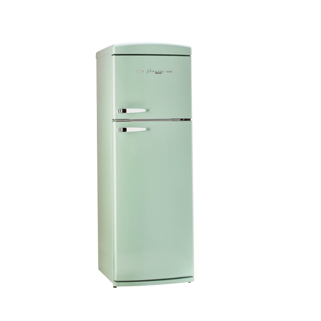 Unique 310 L Réfrigérateur à Congélateur Supérieur Vert Menthe d'Été