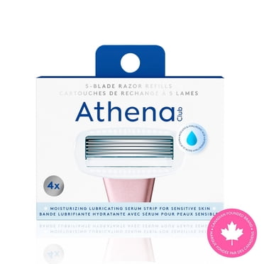 Athena Club Recharge de 5 Lames pour Rasoir, 4 unités pour femmes