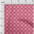 thumbnail image 1 of oneOone Viscose Chiffon Fabric Quatrefoil Block Print Fabric BTY 42 Inch Wide, 1 of 4