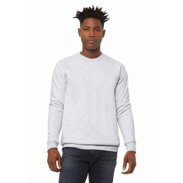 BELLA + CANVAS - Chandail Molletonné Raglan à Col Rond en Éponge - 3901