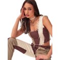 thumbnail image 4 of Honganda Women?s Contrast Color Stitching High-waist Slim Fit Straight Jeans, 4 of 9
