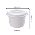 thumbnail image 3 of Dvkptbk Hot Pot Large Capacity Steam Rice Cooker Plastic Insulated Bento Box Fresh Lunch Box Household Convenient Heating Rice Cooker Kitchen Essentials, 3 of 4