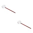 thumbnail image 3 of maskred Cooking Ladle Cooking Sauce Gravy Spoon Sauce Restaurant Punch Egg Soup for Red 252x62mm 2Set, 3 of 6