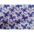 thumbnail image 4 of oneOone Cotton Poplin Indigo Blue Fabric Insect & Floral Feather Sewing Craft Projects Fabric Prints By Yard 56 Inch Wide, 4 of 4