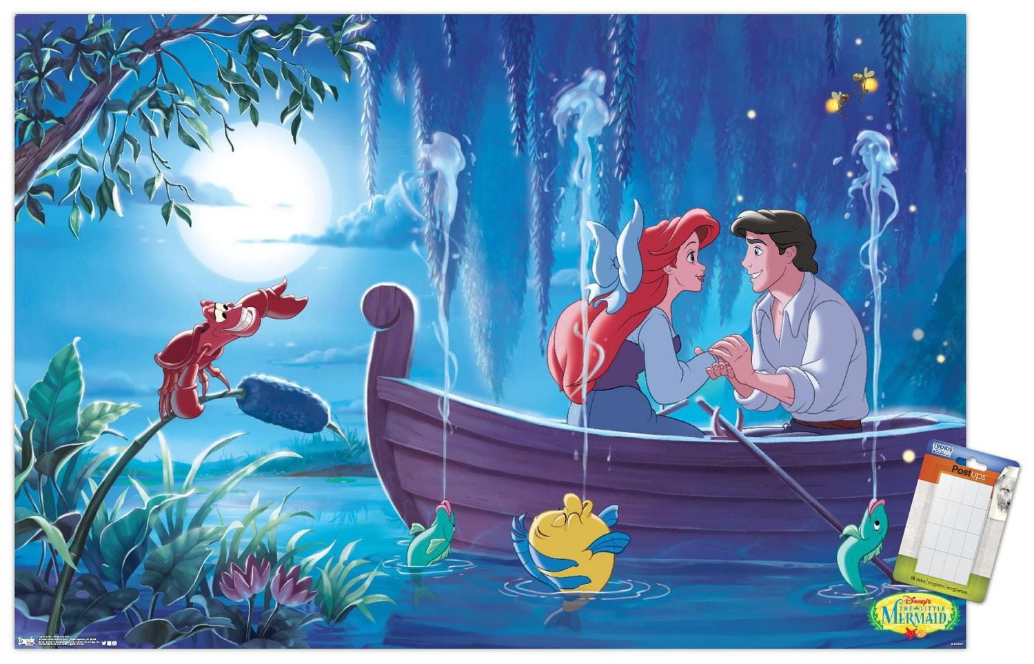 Disney The Little Mermaid - Ariel Kiss Girl Wall Poster, 22.375" x 34"