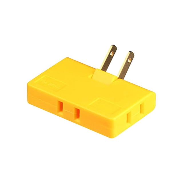 Feltree Multi-head Plug Into One-turn Split-head Variational Converter Three-term Two-claw Flat-foot Plug-in Triangular Socket Two Holes Long and Empty
