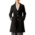 thumbnail image 1 of INSPIRE CHIC Manteau Trench Long pour Femme, Mignon, à Col Rabattu, à Simple Boutonnage, avec Ceinture, 1 of 6