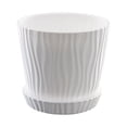 thumbnail image 1 of kurtrusly Modern Decorative Flower Pots Easy To Maintain Various Colors And Sizes white M pot+M tray 1Set, 1 of 6